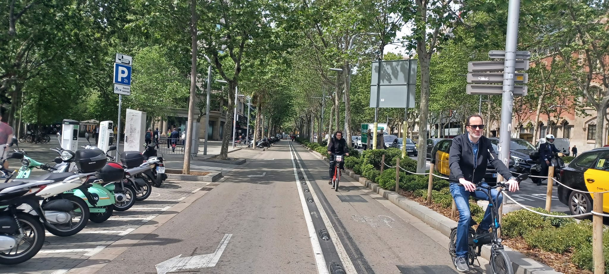 Bike lanes in Barcelona