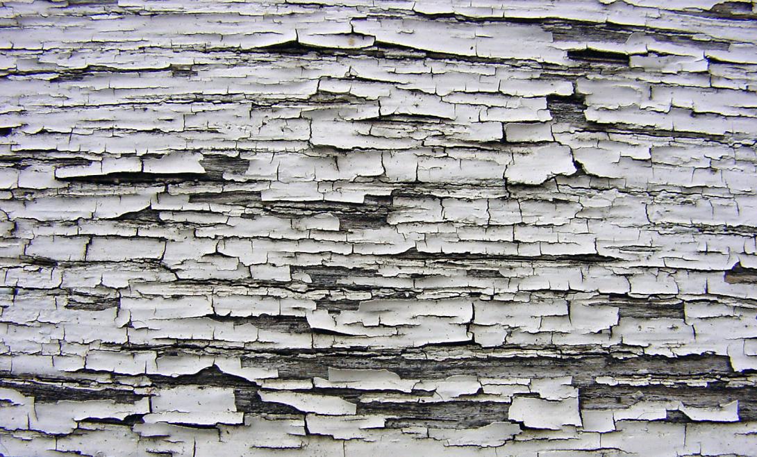 Chipped lead paint