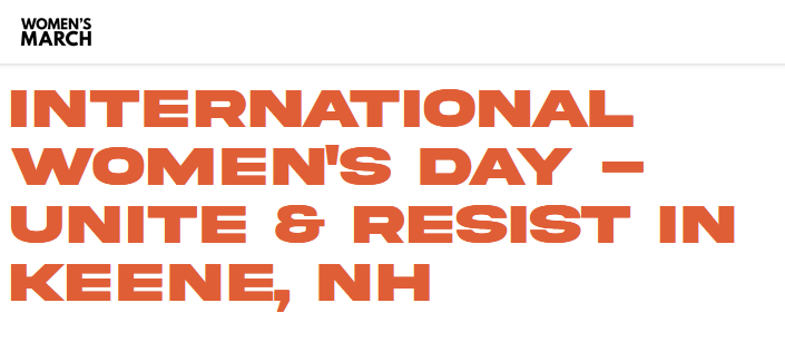 International Women's Day - Unite and Resist in Keene, NH