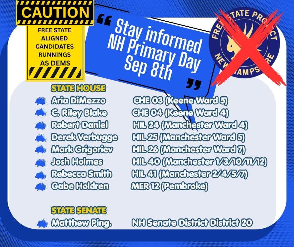 List of Free Stateres running as Democrats